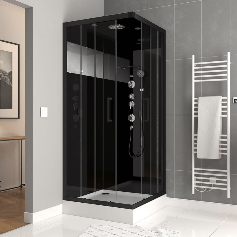 foto del prodotto cabina doccia quadrata 90x90x215cm specchio space square