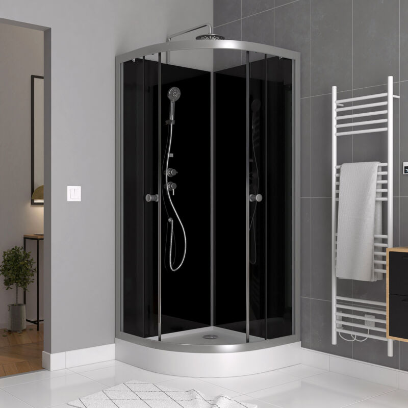 foto del prodotto cabina doccia round shadow corner 90x90x230cm