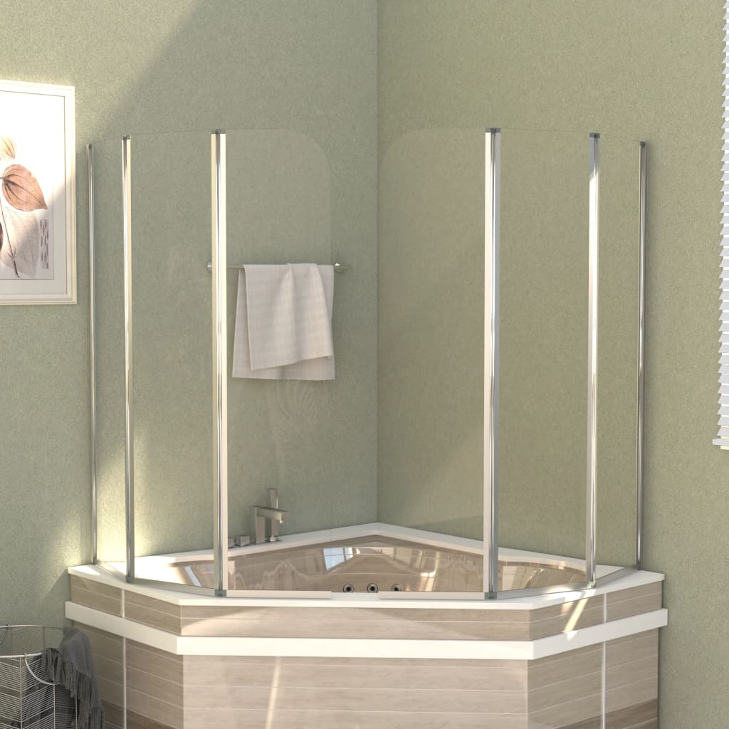 foto del prodotto cabine da bagno 2 pz 104x130 cm in vetro temperato trasparente cod mxl 40544