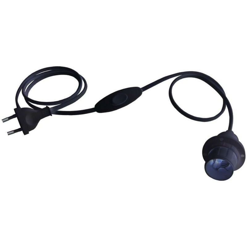 foto del prodotto cablaggio bipolare electraline con portalampada e27 nero 70524