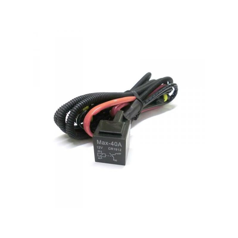 foto del prodotto cablaggio rele relay 12v 40a stabilizzatore corrente per lampada xenon h1 tremolio sfarfallio