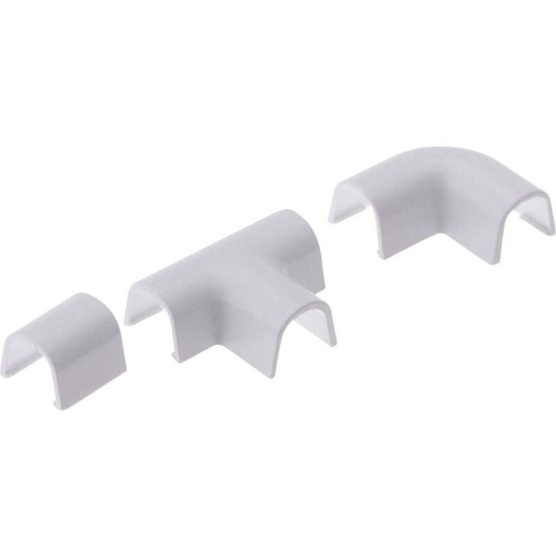 foto del prodotto cablefix 3200 canalina passacavi collegamento canaline 10 pz. bianco