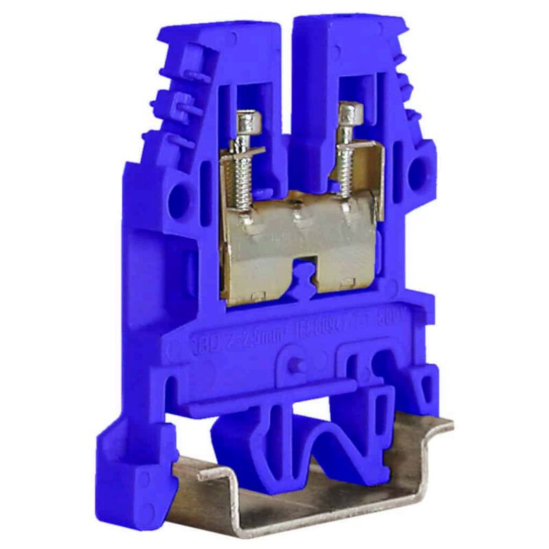 foto del prodotto cabur morsetto passante standard 2,5mmq blu cbx12