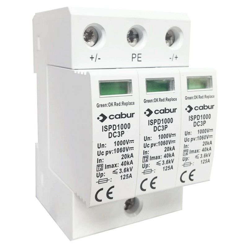 foto del prodotto cabur scaricatore di protezione sovratensione 1000vdc ispd1000dc3p