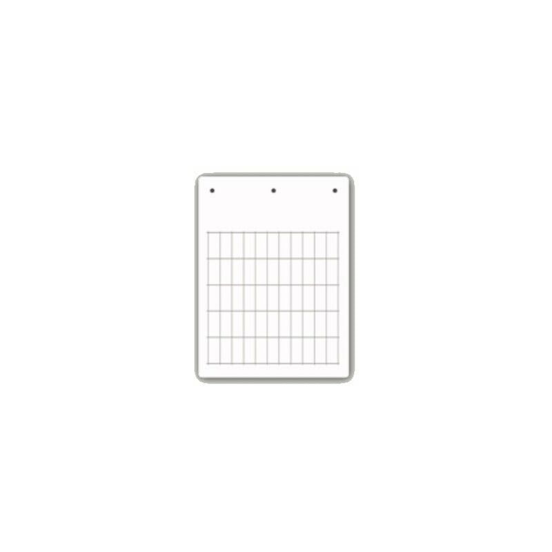 foto del prodotto cabur tessera pvc adesiva flat bianca 15x27 mm