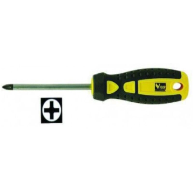 foto del prodotto cacciavite a croce in acciaio cromo vanadio 5x100mm vigor