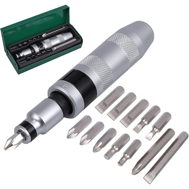 foto del prodotto cacciavite a percussione set di 13 punte per avvitatore a percussione da 1 2 per tagli trasversali esagonali per impieghi gravosi