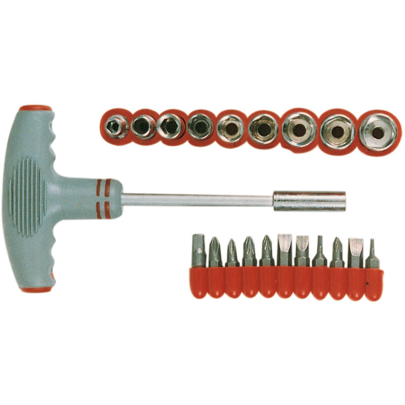 foto del prodotto cacciavite a t con 9 bussole 11bits rif.76750
