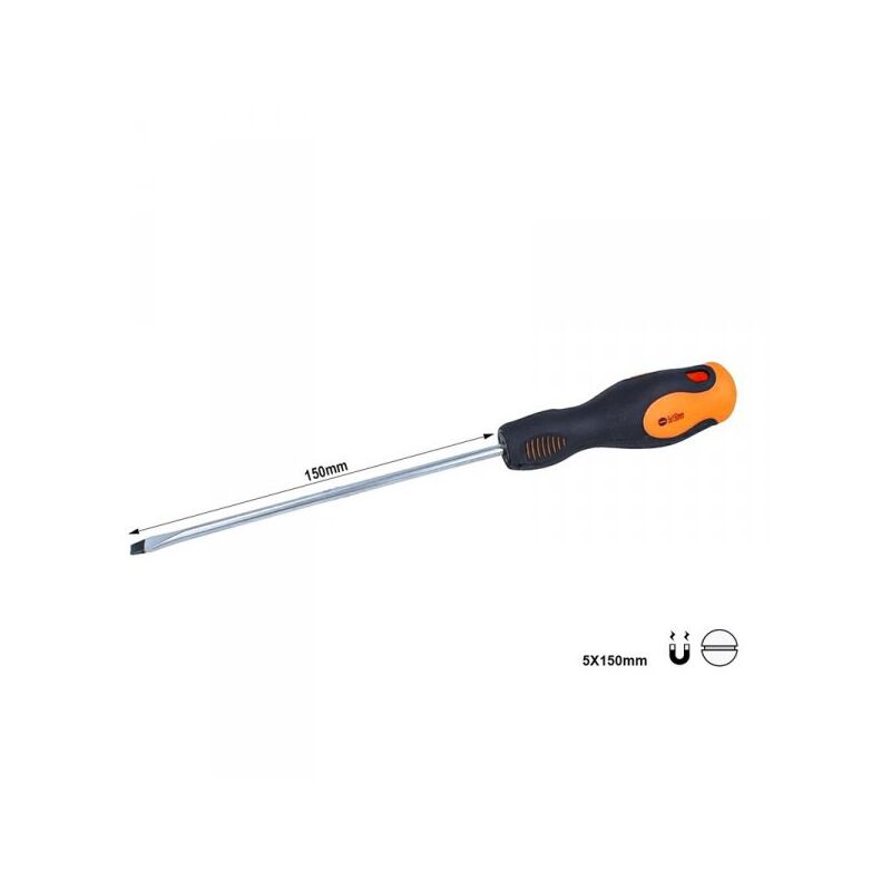 foto del prodotto cacciavite a taglio 5x150mm con punta magnetica