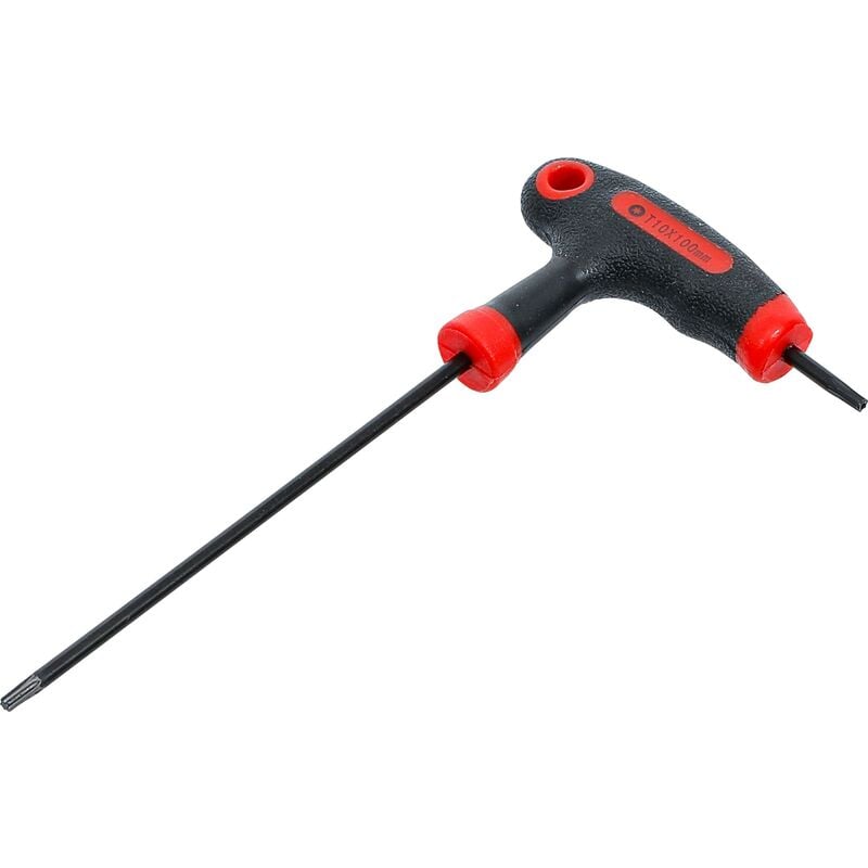 foto del prodotto cacciavite con impugnatura a t torx con senza foro t10