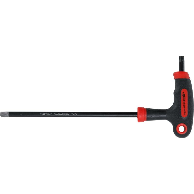 foto del prodotto cacciavite con impugnatura a t torx con senza foro t45