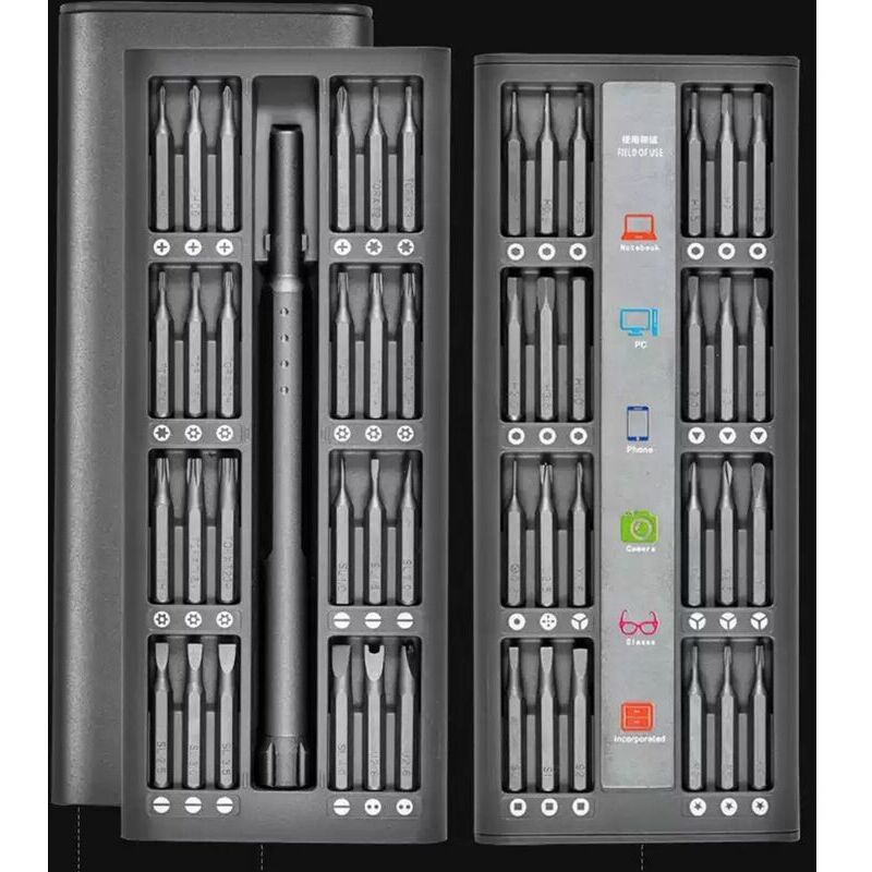 foto del prodotto cacciavite di precisione iphone, 48 pezzi mini kit di cacciaviti acciaio per riparazione di telefoni cellulari per strumento s2, modello di telefono