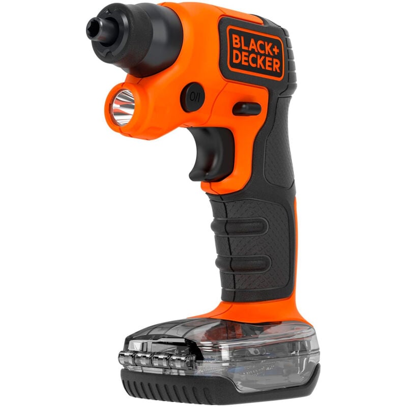 foto del prodotto cacciavite elettrico 3,6v valigetta con 31 inserti per avvitare - black decker bdcsfs30c-qw