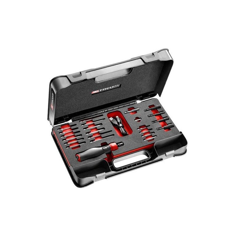foto del prodotto cacciavite elettrico facom protwist 4v con 23 punte mbox atpa4v.j23pb