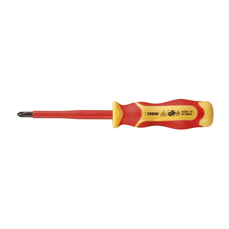 foto del prodotto cacciavite giravite a croce isolato 1000v ph3 x 150 mm fervi ci82 3150