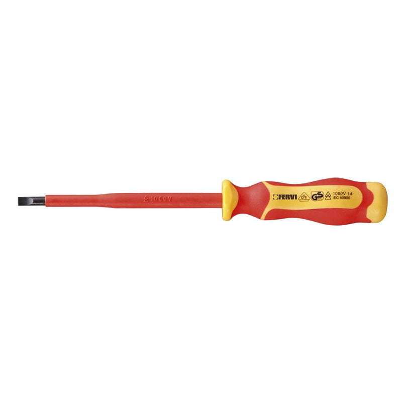 foto del prodotto cacciavite giravite a taglio isolato 1000v 8 x 175 mm fervi ci83 80175