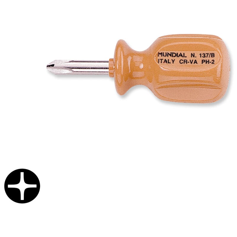 foto del prodotto cacciavite giravite per viti croce phillips 137 b ph1 ph2 cr va mundial, ph 1 x 30 x 4,5 