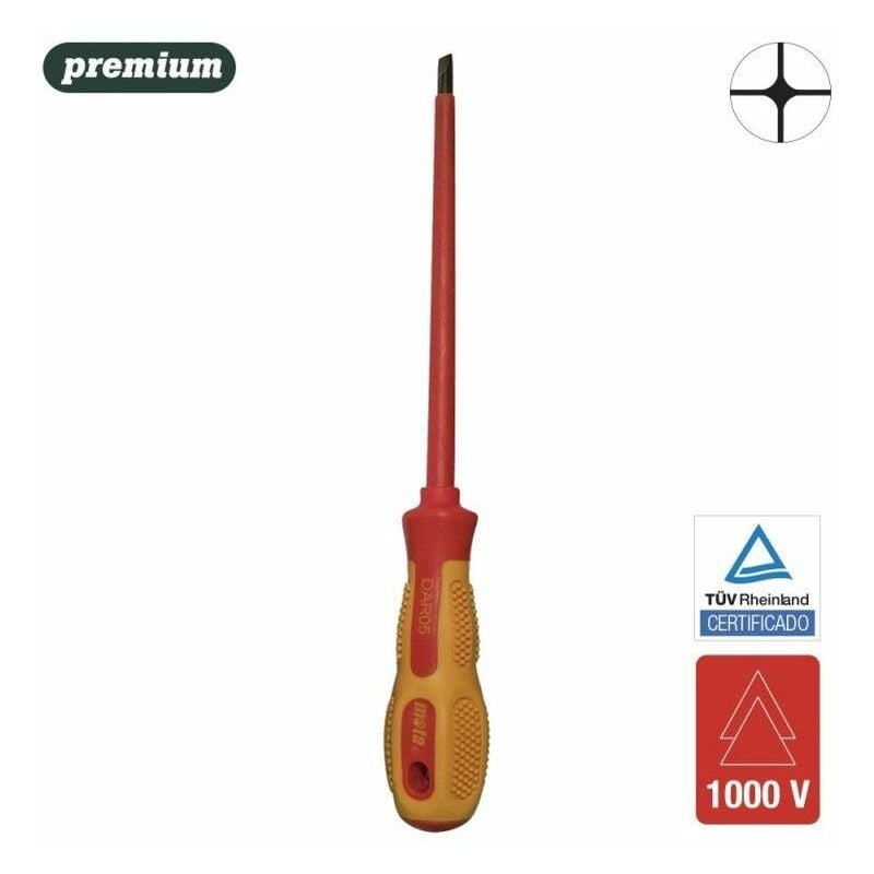 foto del prodotto cacciavite isolato dritto 4x125mm dir4 mota