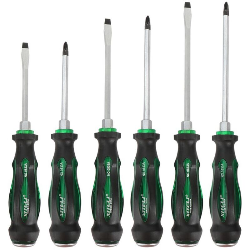 foto del prodotto cacciavite manuale a croce cacciavite multifunzione passante set di 6 utensili multifunzione