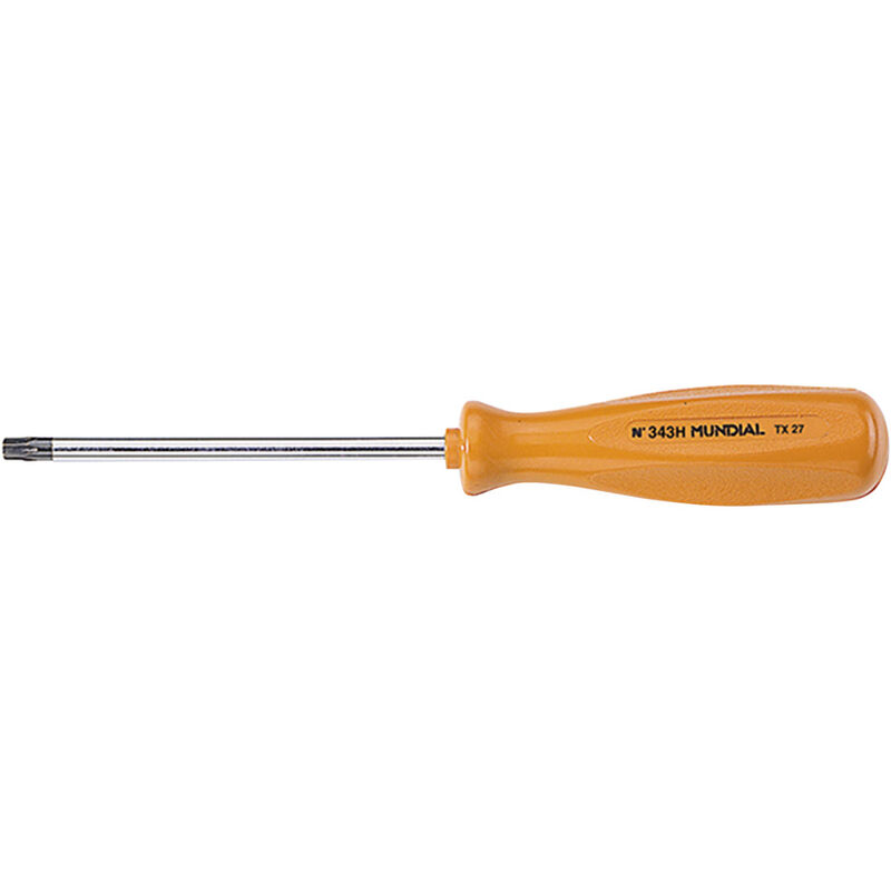 foto del prodotto cacciavite per torx con foro t x mm 5 x 60 manico mm 77 x 21