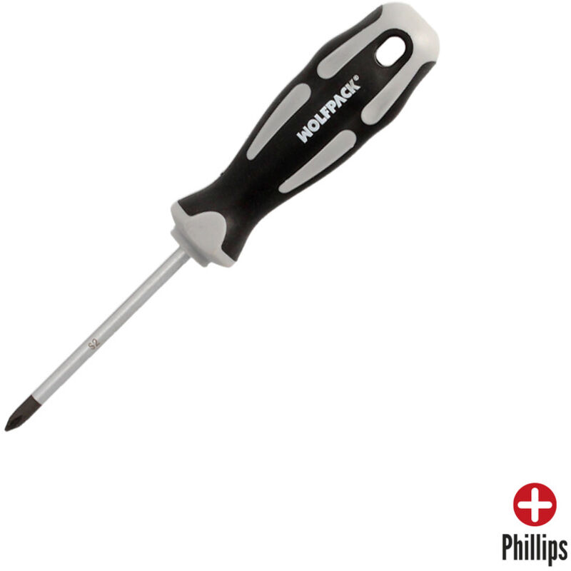 foto del prodotto cacciavite ph1 manico in acciaio s2 tpr, 5,0 x 75 mm, din5262