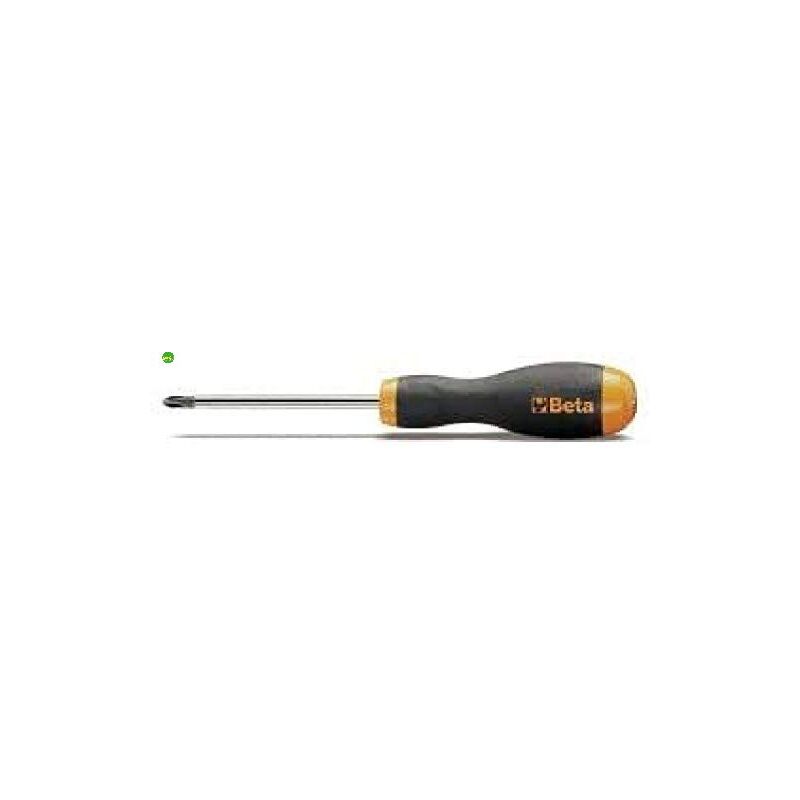 foto del prodotto cacciavite phillips ph0 beta con impronta a croce lama testa nera 3 x 100 mm