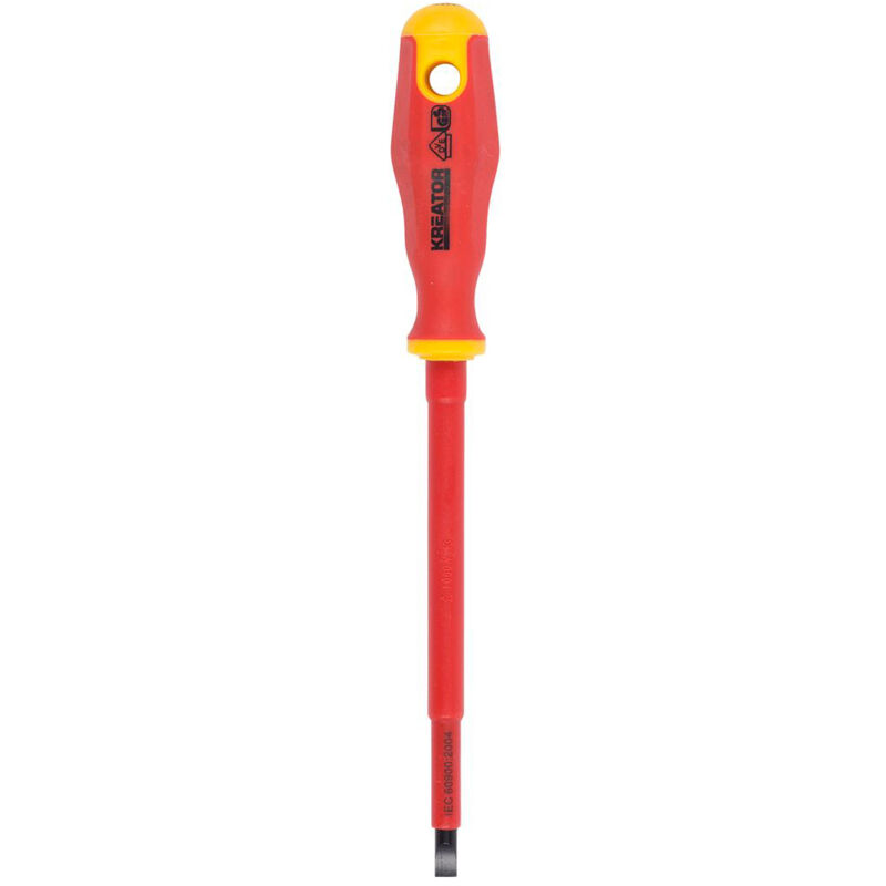 foto del prodotto cacciavite piatto certificato vde kreator6,5x150 mm