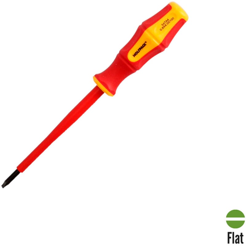 foto del prodotto cacciavite piatto isolato certificato vde 1.000 v - 0,8 x 4,0 x 100 mm