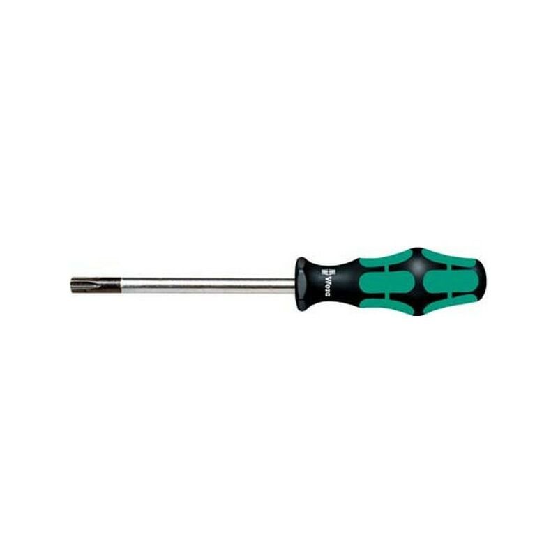foto del prodotto cacciavite torx con alesaggio, dimensione 7 t lunghezza la lama 60 mm, lunghezza totale 130 mm, diametro della lama 3,5 mm