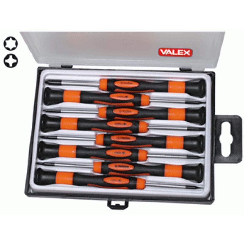 foto del prodotto cacciaviti di precisione torx e phillips 8pz crv valex