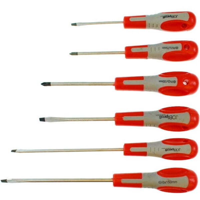 foto del prodotto cacciaviti jobi 6 pezzi tipo standard 15425