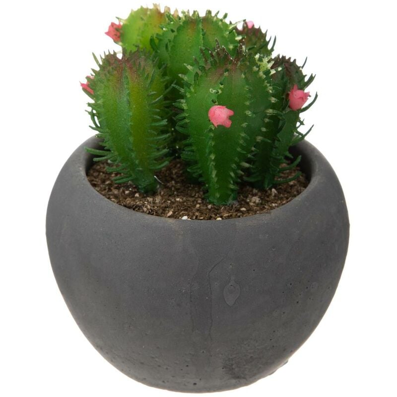 foto del prodotto cactus artificiale in vaso di cemento h11,5 cm atmosphera cr ateur d int rieur