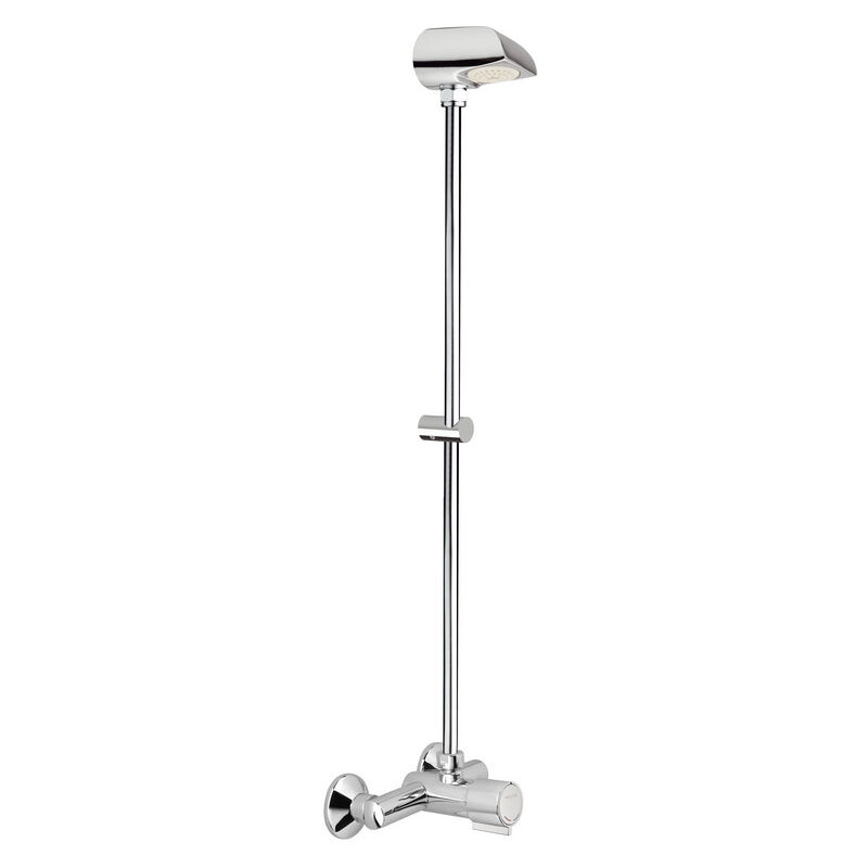 foto del prodotto caesaroo miscelatore esterno temporizzato per doccia modern a parete con soffione doccia idral ksa32 36 cromato ottone