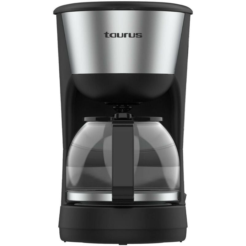 foto del prodotto caffettiera a goccia verona inox 1000w 12 tazze pure coffee technology filtro riutilizzabile e rimovibile caraffa de vetro finiture in acciaio inox piastra riscaldante autospegnimento - taurus