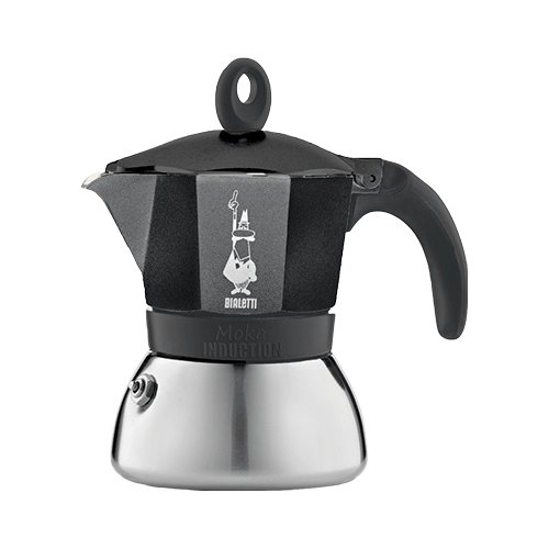 foto del prodotto caffettiera bialetti 006936 moka induction cromo e nero