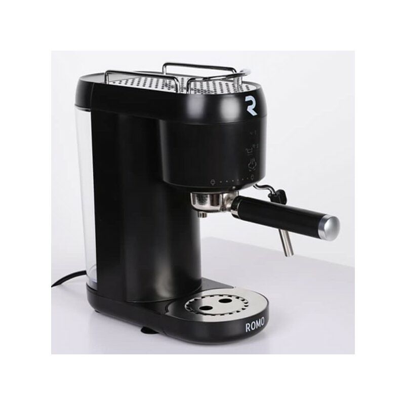 foto del prodotto caffettiera espresso 1400w per caff macinato o monodose. vaporetto orientabile, serbatoio da 1 litro, 1 o 2 caff .