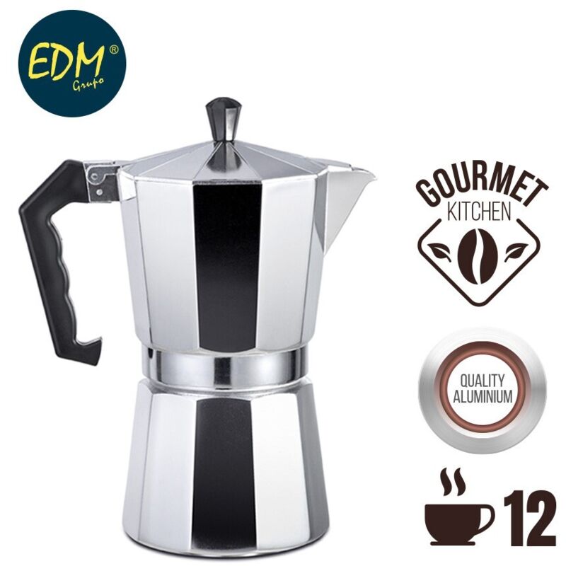 foto del prodotto caffettiera gourmet kitchen in alluminio da 12 tazze