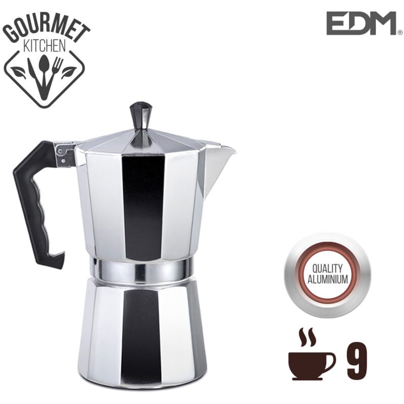 immagine 0 del prodotto caffettiera in alluminio 9 tazze edm
