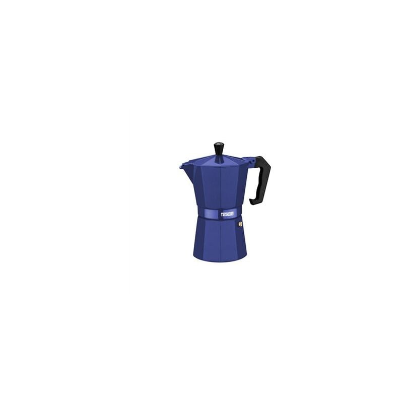 foto del prodotto caffettiera in vetroceramica blu cobalto, alluminio, 6t. monix