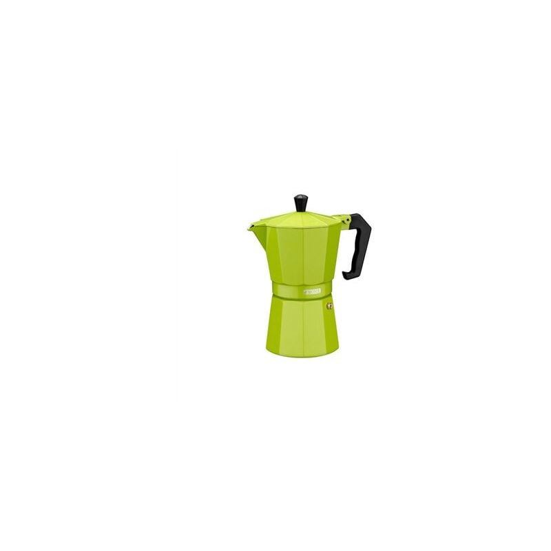 foto del prodotto caffettiera in vetroceramica in alluminio verde lime, 6t. monix