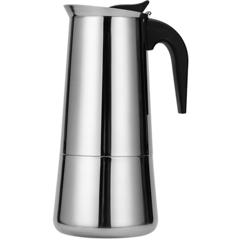 foto del prodotto caffettiera italiana 12 tazze in acciaio inox compatibile con tutti i tipi di piano cottura 12 tazze sollbry