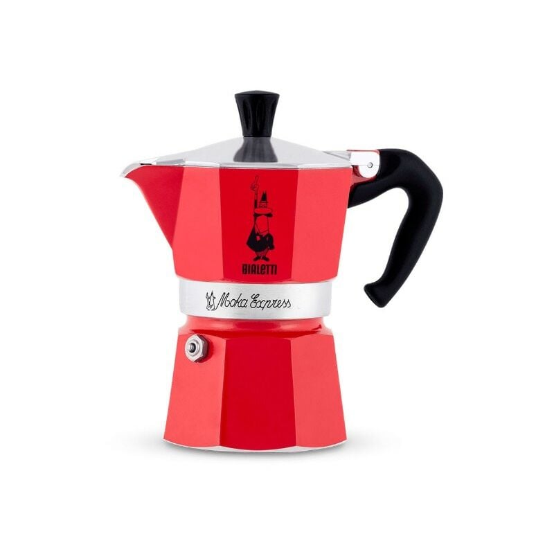 foto del prodotto caffettiera moka express rossa 1 tazza bialetti