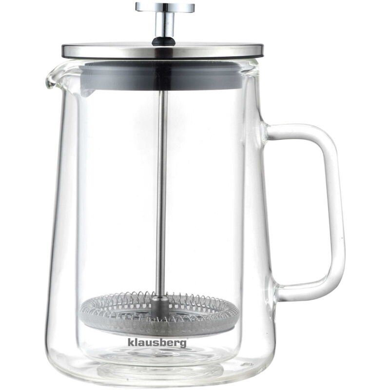 foto del prodotto caffettiera t 0.60l french press argento klausberg kb 7685