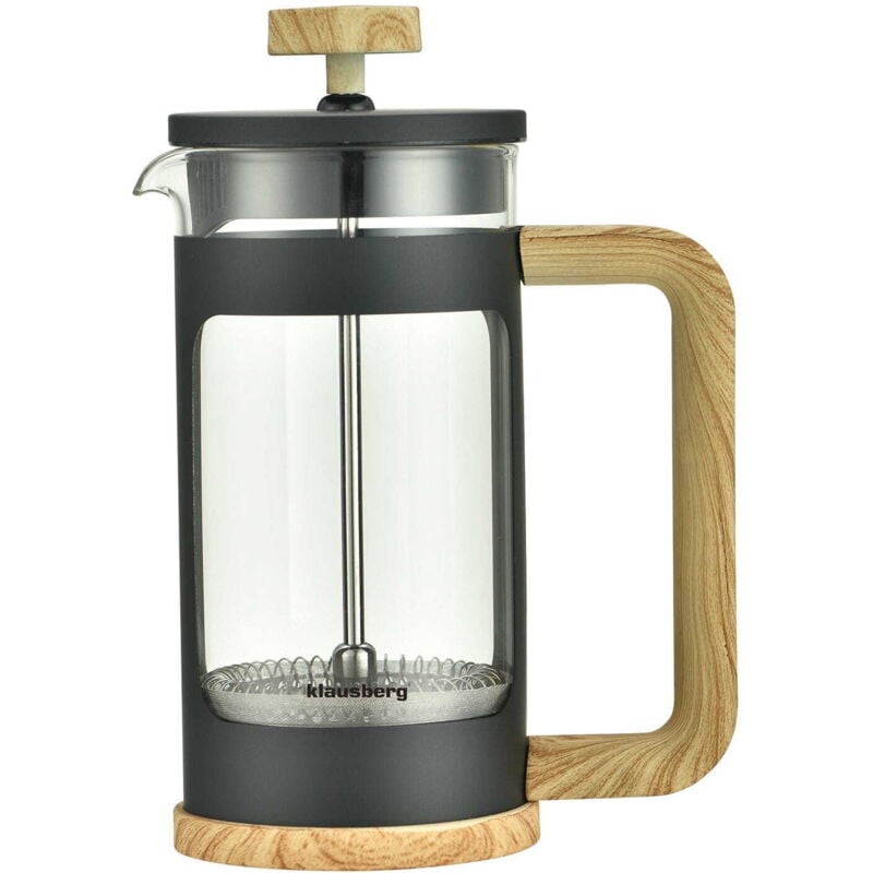 foto del prodotto caffettiera teiera 0,35l french press manico in legno klausberg kb 7679