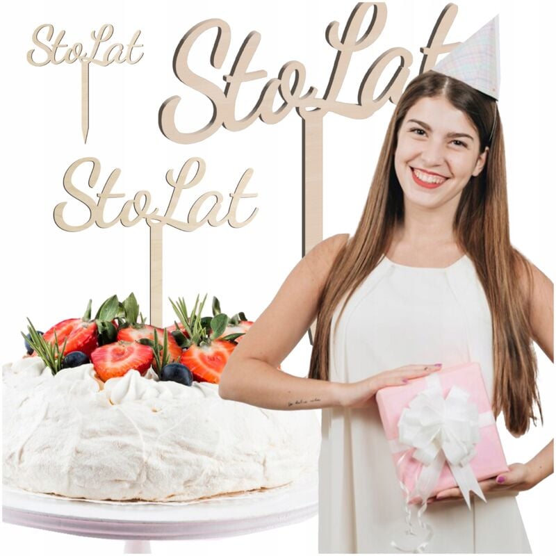 foto del prodotto cake topper buon compleanno per bambini, nonna, nonno, maestra, 1 pz