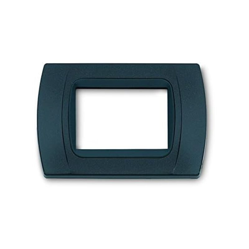 foto del prodotto cal placca multiplac 3 moduli senza adattatore antracite metallizzata mp25