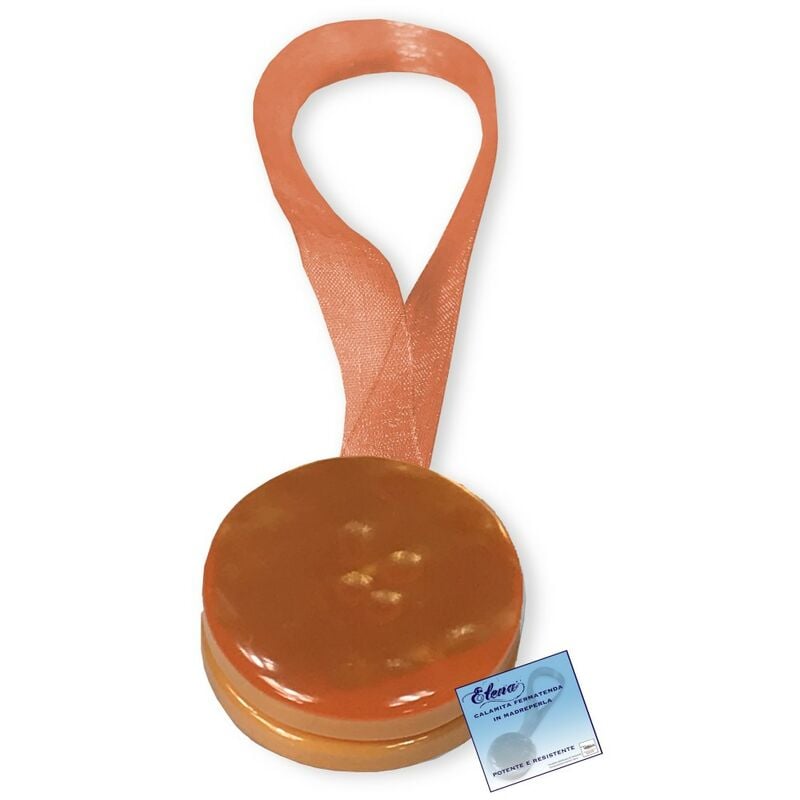 foto del prodotto calamita ferma tenda elena arancio calamite per tende fermatende madreperla