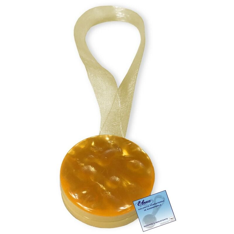 foto del prodotto calamita ferma tenda elena giallo calamite per tende fermatende madreperla