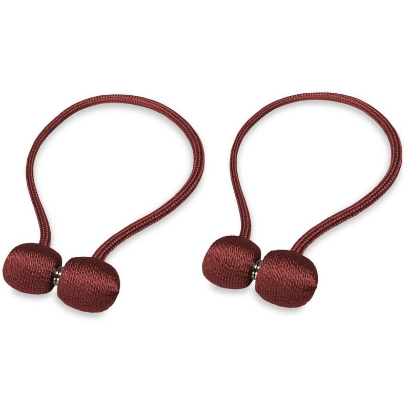 foto del prodotto calamita ferma tenda smart tieback fibbia per tende 2 pezzi bordeaux