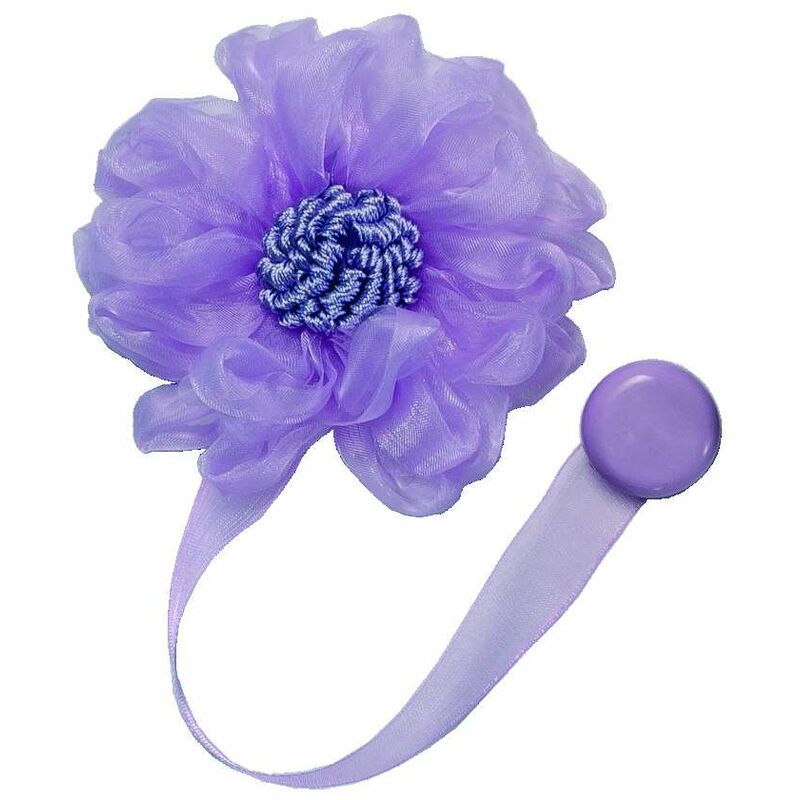 foto del prodotto calamita fiore lilla grande con nastro 